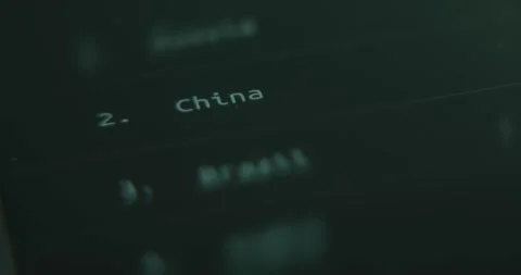 List of most infected countries by cyber attacks 스톡 동영상 313353630