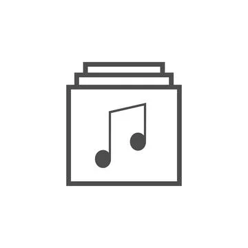 List of musical compositions icon. Elements of web icon. Premium quality graphic Illustrazione stock