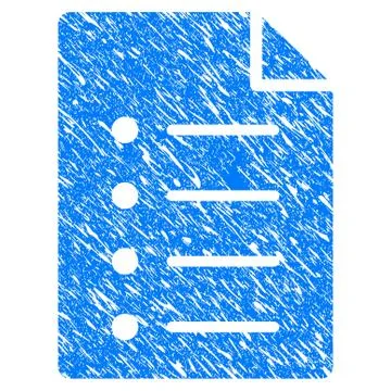 List Page Grunge Icon Illustrazione stock