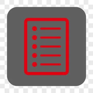 List Page Interface Toolbar Button 스톡 일러스트