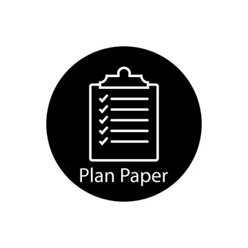 List paper icon vector Stock Illustration