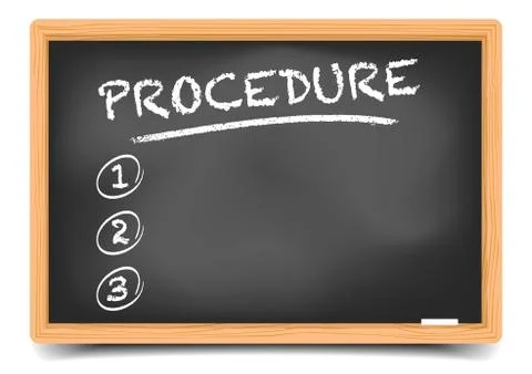 List Procedure Stock Illustration