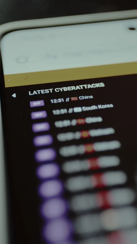 List of recent cyberattacks, geographic locations involved in cyber attacks Stock Footage 328356426