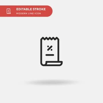 List Simple vector icon. Illustration symbol design template for web mobile U Illustrazione stock