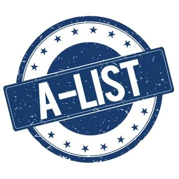 A LIST stamp sign Stock Illustration