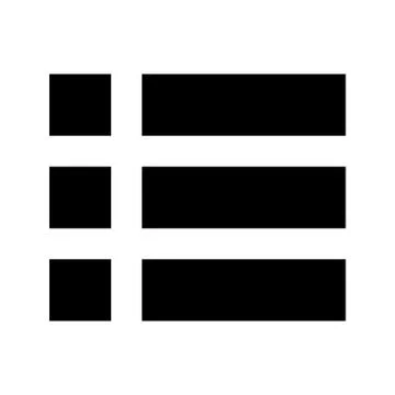 List System Icon Stock Illustration