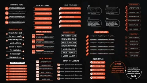 List Titles Pack Catálogo de After Effects