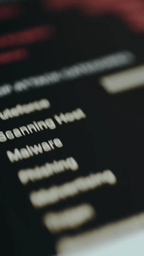 List of Top Attack Categories, cybersecurity concept Stock Footage 330240950