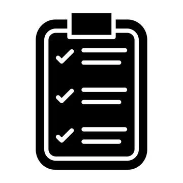 List Vector Icon Design Illustration Stock Illustration