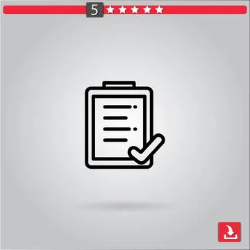 List vector icon Stock Illustration