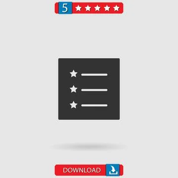 List vector icon Stock Illustration