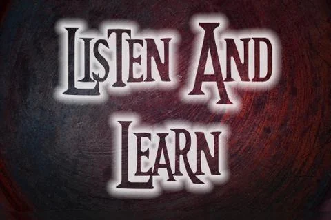 Listen and learn concept Stock Illustration