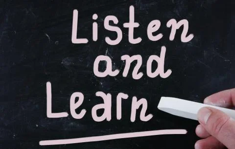 Listen and learn Stock Illustration