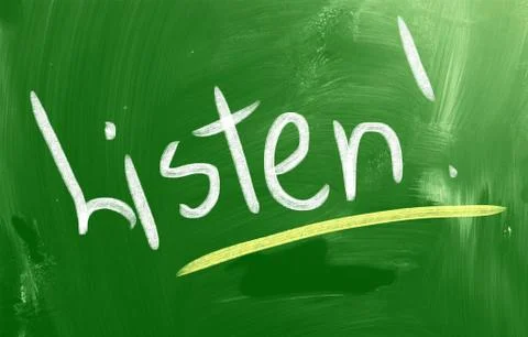 Listen concept Stock Illustration