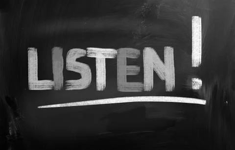 Listen concept Stock Illustration
