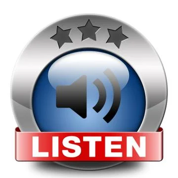 Listen icon Stock Illustration