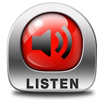 Listen icon Stock Illustration