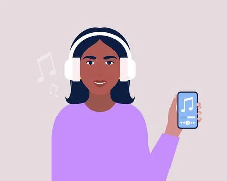 Listen Music concept Stock Illustration