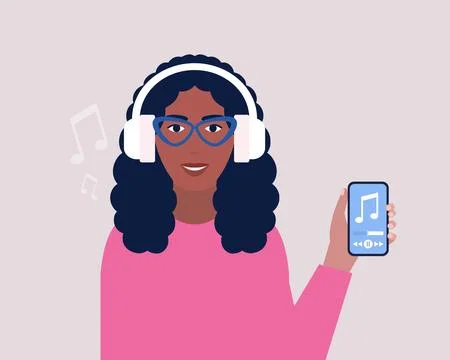 Listen Music concept Stock Illustration