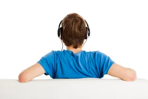 Listen music Stock Photos
