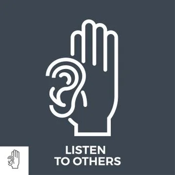 Listen to others Stock Illustration
