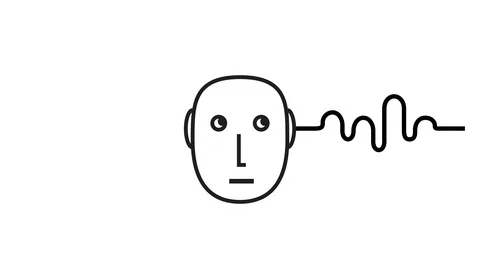 Listening to digital music loopable animation 스톡 동영상 102416983