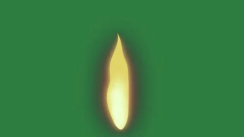 Lit Animated With Candle Transparent Background Animation Stock Footage 338015655