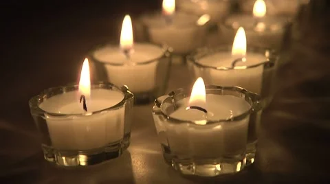 Lit Candles Video stock 8561930