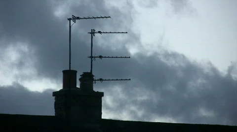 Lit chimney Video stock 312225