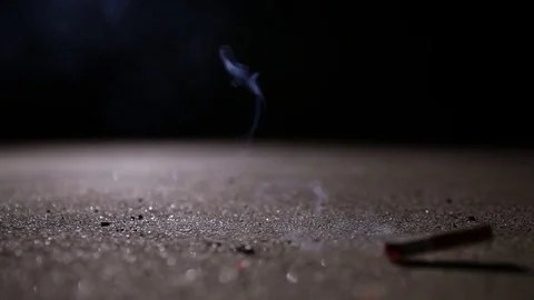 Lit Cigarette at night Stock Footage 78553077