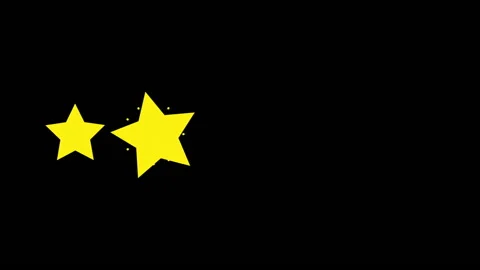 Lit five stars Stock Footage 134777577