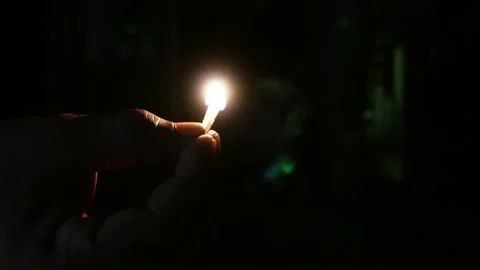 Lit Matchstick Stock-Footage 336681943