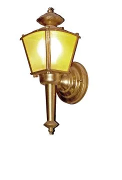 Lit Porch Light Stock Photos
