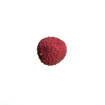 Litchi fruit on white background isolated, top view, creative concept Stock Illustration