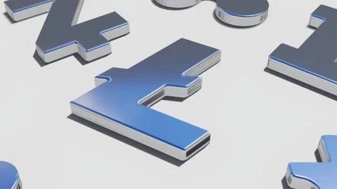 Lite coin silver symbol Stock-Illustration