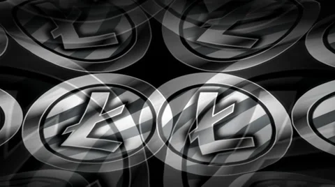 Litecoin Center Warp Stockbeeldmateriaal 34436818