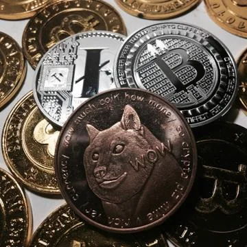 Litecoin coin concept Stock Photos