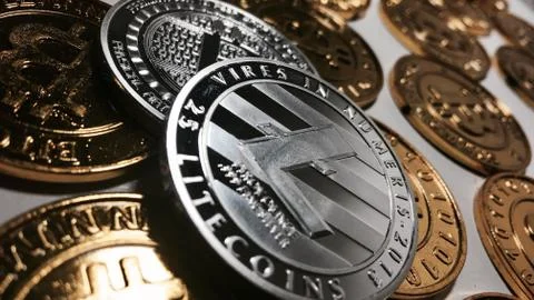 Litecoin coin concept Stock Photos