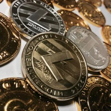 Litecoin coin concept Stock Photos