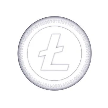 Litecoin coin Stock-Illustration