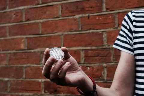 Litecoin coin Stock Photos