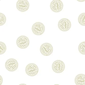 Litecoin cryptocurrency glyph seamless pattern Stock Illustration