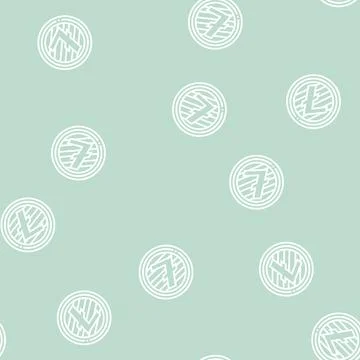 Litecoin cryptocurrency line seamless pattern Stock Illustration