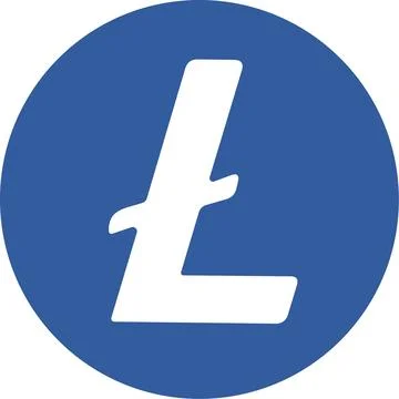 Litecoin Cryptocurrency logo vector icon. . Crypto currency coin money symbol Stock Illustration
