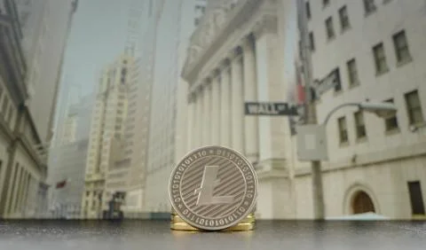 Litecoin Cryptocurrency Stock Photos
