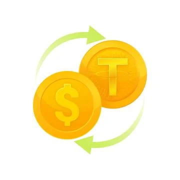 Litecoin exchange to dollar. Internet network. Blockchain technology Stock Illustration