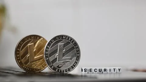 Litecoin security coin Stock Photos