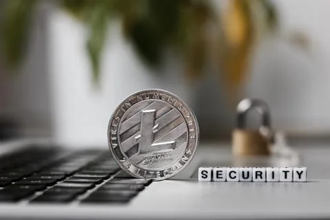 Litecoin security coin Stock Photos