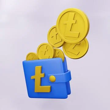 Litecoin wallet Stock Illustration