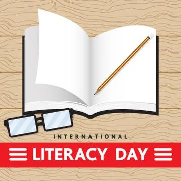 LITERACY DAY vector design Stock Illustration